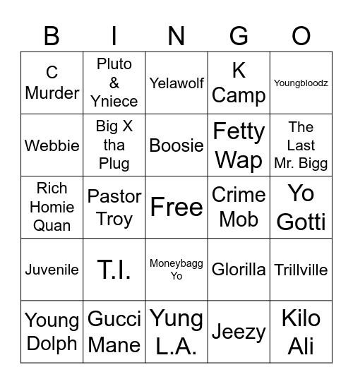 SPACE! Bingo Card