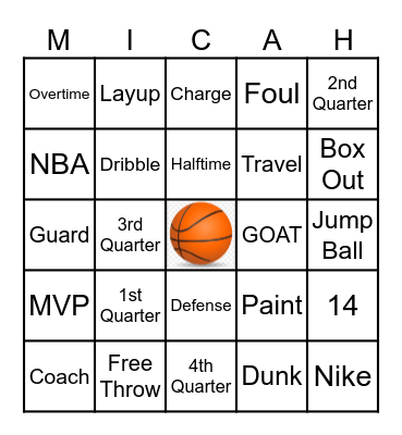 Ballin’ Bingo Card