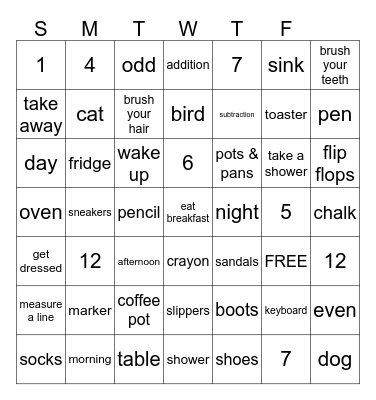 All Around You Bingo Card