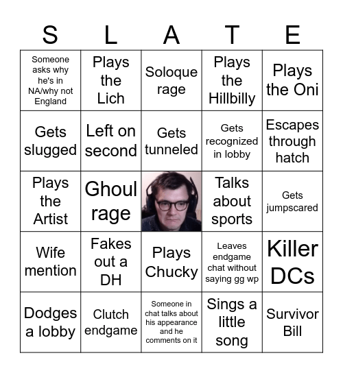 Slate Bingo Card