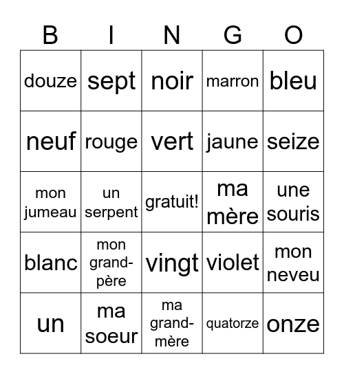 Isaac Padovan Bingo Card