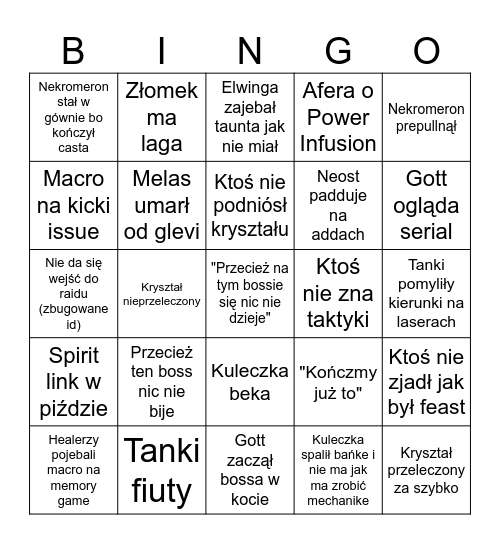 Lura P1 Prog Prima Sort Bingo Card