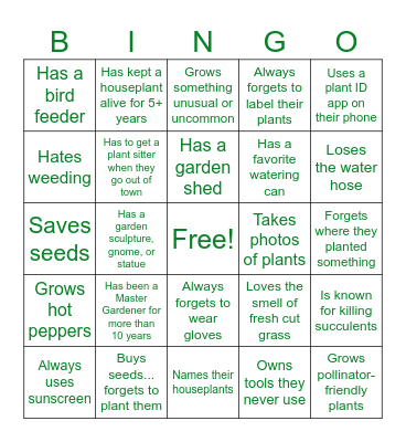 Find Someone Who... Bingo Card
