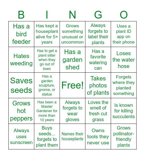 Find Someone Who... Bingo Card