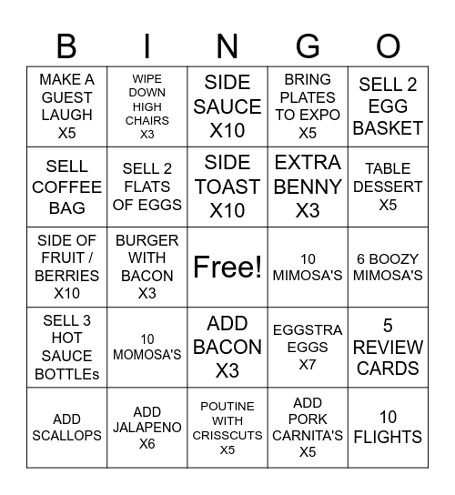OEB MAY 22-24 Bingo Card