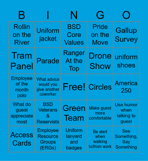 Summer Kick Off Bingo Card
