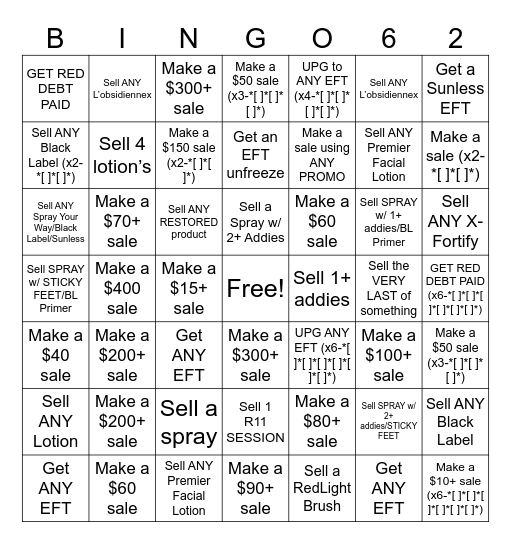 ⛱️😎☀️JUNE BINGO👙🍉😎 Bingo Card