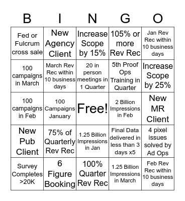 Proof Squad Bingo Card