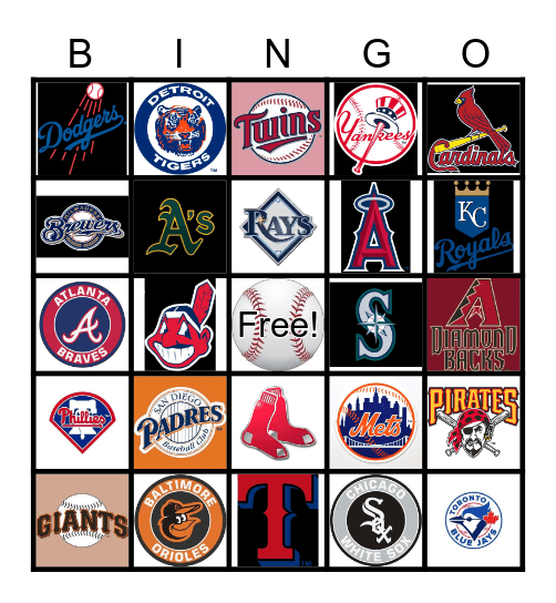 Baseball Bingo Card