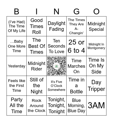 Round One Bingo Card