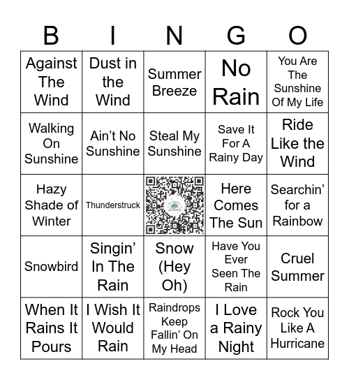 Round Two Bingo Card