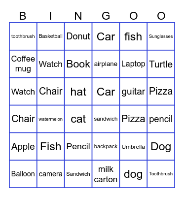 Slapzi Bingo Card