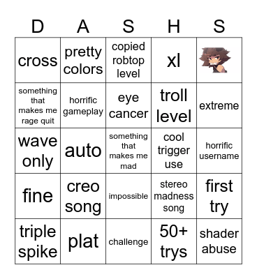 gee dee Bingo Card