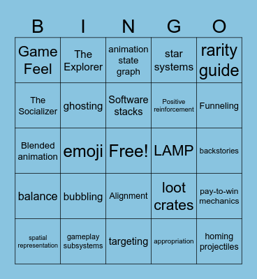 May 20th-Bingo Card