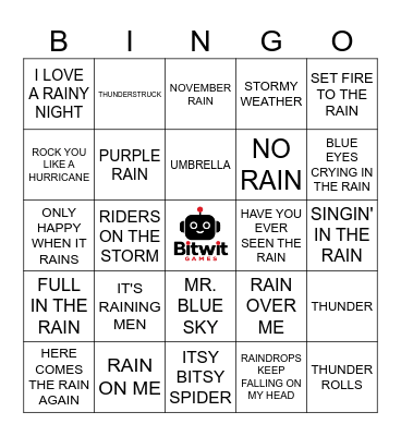 ☔️ Bingo Card