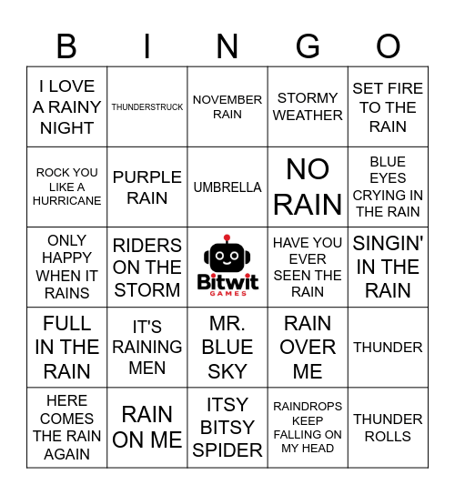 ☔️ Bingo Card