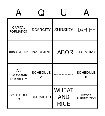 HEAD OVER HEELS Bingo Card
