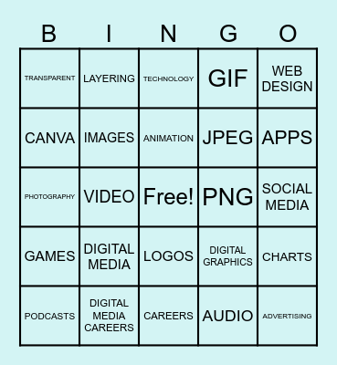 Post and Courier game 4 DIGITAL MEDIA Bingo Card
