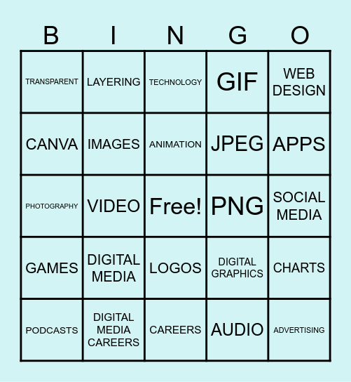 Post and Courier game 4 DIGITAL MEDIA Bingo Card