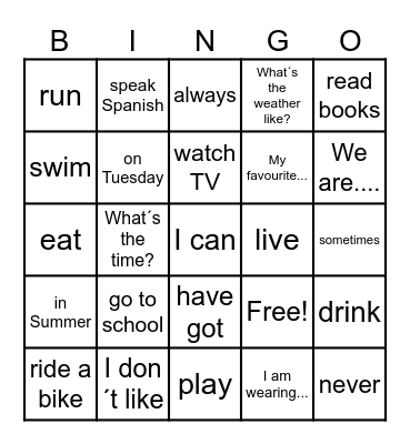 MIX Bingo Card