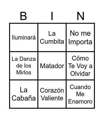 Cumple Alma Bingo Card