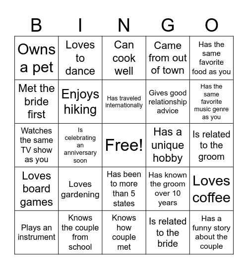 Scheunemann 2026 Bingo Card