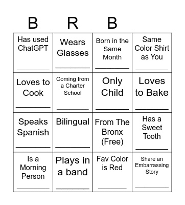 Smart Scholars Human Bingo Card