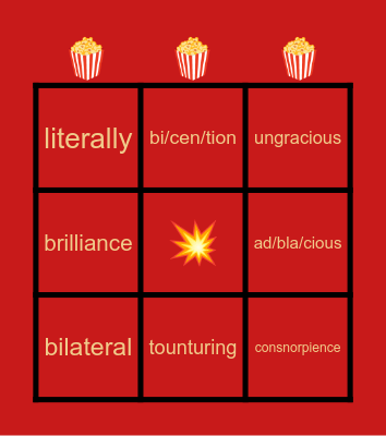 pop chips Bingo Card
