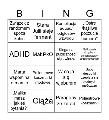Love is blind reunion Bingo Card
