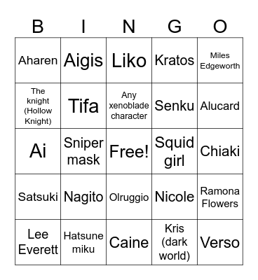Comic con Bingo Card