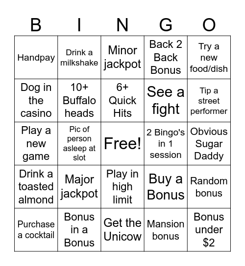 Bingofest 2026 Bingo Card
