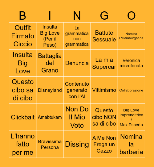 BingoGamer89 Bingo Card