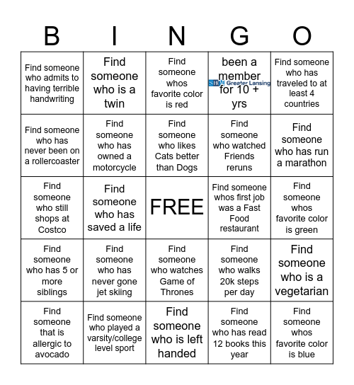GL SHRM - Synergy Seekers Bingo Card