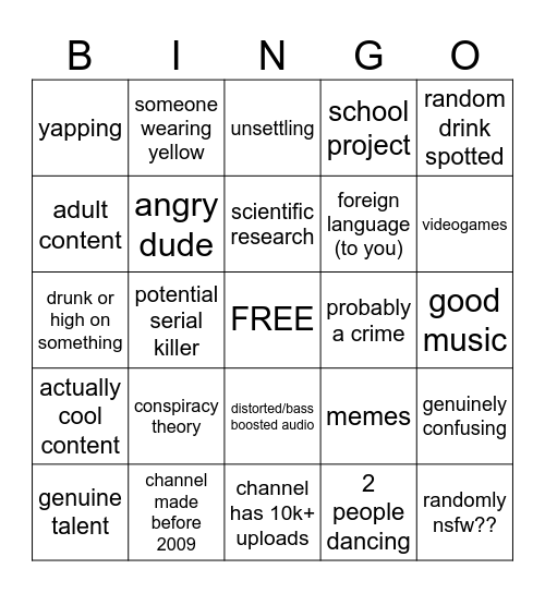 cycrystaleyad Bingo Card