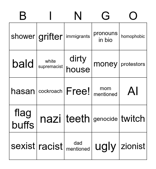 AsmonBingo Card