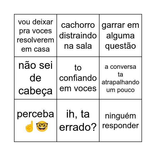 QUARTOU Bingo Card