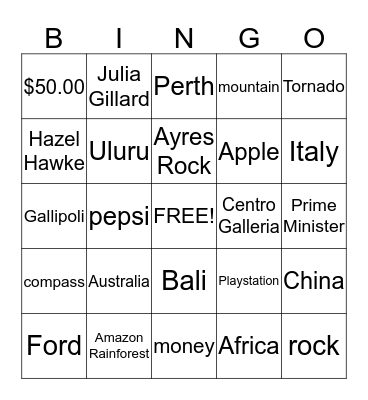 S&E Bingo Card