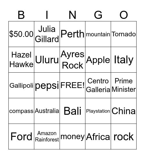 S&E Bingo Card