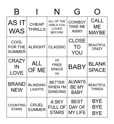 Zoey's ABCs Bingo Card