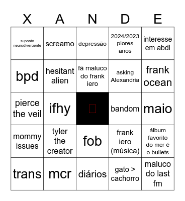 xande bingo Card