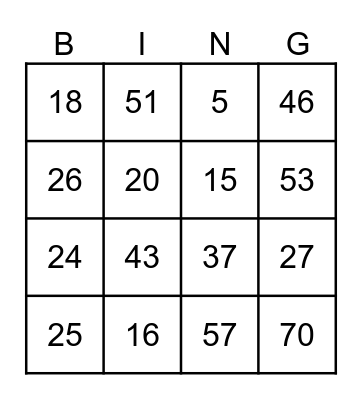 FAMILY DAY Bingo Card