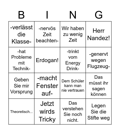 WachterBingo Card