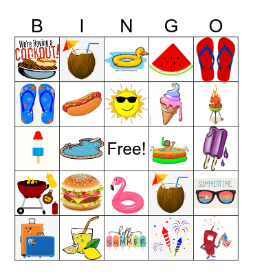 Happy Memorial Day Bingo Card