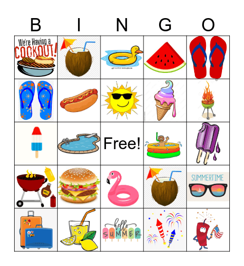 Happy Memorial Day Bingo Card