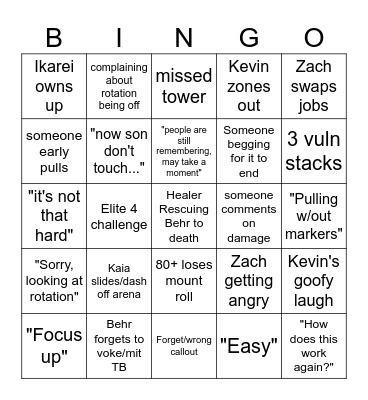 Sphene Mount Farm Bingo Card