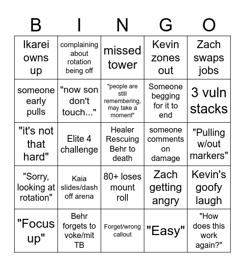 Sphene Mount Farm Bingo Card