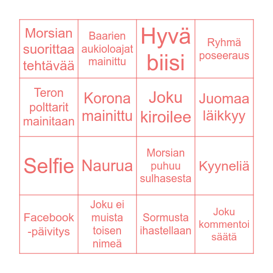 POLTTARI BINGO Card