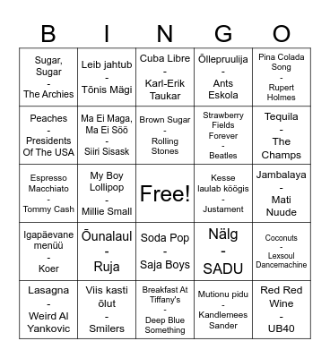 Artiumi musabingo vol.16 Bingo Card