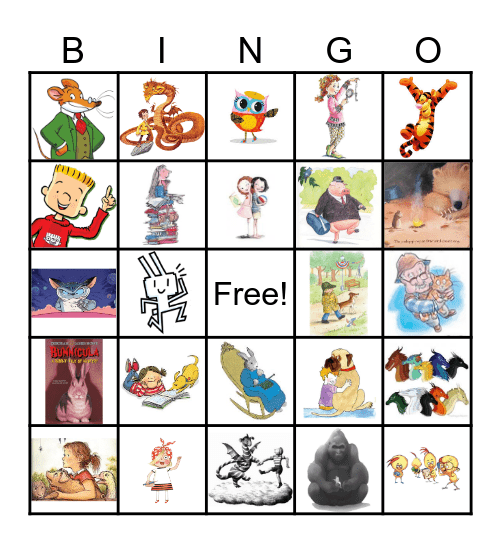 Book Character Bingo Card