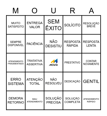 EXPERIÊNCIA DO CLIENTE Bingo Card